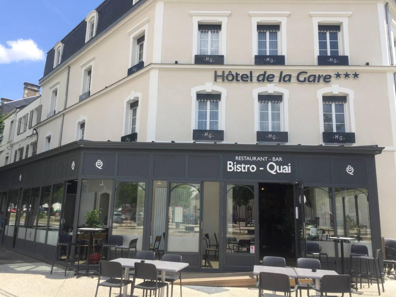 Hôtel de la Gare - Restaurant Bistro Quai La Roche-sur-Yon Exterior foto